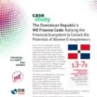 Dominican Republic WE Finance Code Country Case Study